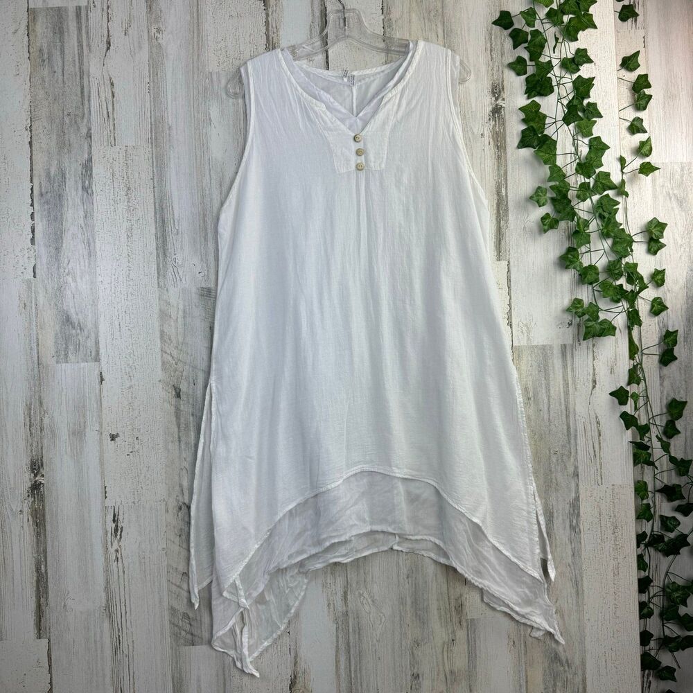 Layered Dress & Long Shirt Set 100% cotton made in thailand S